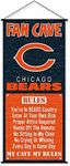 WinCraft Chicago Bears Man Cave Fan Banner Wall Door Scroll