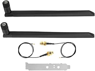 Antenne double bande 8DBi, antenne WiFi double bande 2,4 GHz/5 GHz SMA à gain élevé et câble d'extension IPEX 4 vers SMA, pour routeurs sans fil pour carte WiFi NGFF M.2 IPEX4 Répéteur PC PC de
