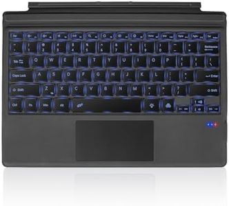 Sunnymark Surface Pro 7 Keyboard, 7 Color Backlight Wireless Keyboard for Microsoft SurfacePro 7+/6/5/4/3 Type Cover, Ultra-Slim Design with Strong Magnetic Attachment