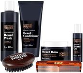 Scotch Porter Ultimate Beard Collection – Cleanse, Moisturize, Soothe & Style while Encouraging Growth for a Fuller/Healthier-Looking Beard – Includes Wash, Conditioner, Serum, Balm, Brush & Comb