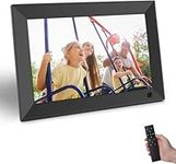 Aorpdd Digital Photo Frame, 10.1 Inch 1280 * 800 IPS High Resolution 16:9 Support 1080P Image Preview, Electronic Photo Frame Support Video / MP3 / Remote Control/Calendar Clock/USB (No WiFi)