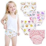 Potty Training Pants Girls 2T,3T,4T,Toddler Training Underwear for Baby Girls 4 Pack (as8, age, 3_years, regular, Rainbow)