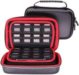 VSEER Carrying Case for New Nintendo 3DS XL / New 2DS XL, Hard Protective Shell Travel Case for Nintendo 3DS/3DS XL/New 3DS/New 3DS XL- [Black/Red]