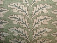 William Morris Leaf Cotton Curtain Upholstery Cushion Blind Fabric Sage Green - Per Full Metre