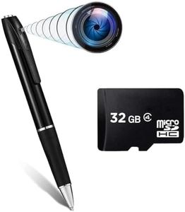 Dr Vision Spy Camera with Audio and Video Recorder Pen 4k Full HD Hidden Camera Ultra Small Camera, Support 128GB Micro SD Card Long Battery Backup Indoor Outdoor Usage (K-804)