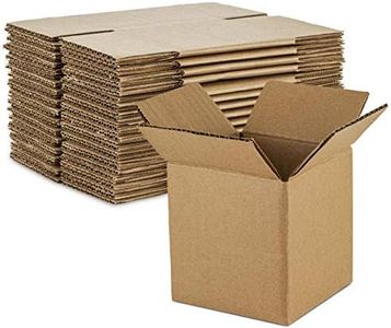 MT Products Brown Corrugated Shipping Boxes 5" x 5" x 5" - Cardboard Gift Boxes (Pack of 10) - Made in the USA