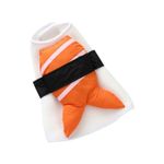 ULTECHNOVO Halloween Christmas Pet Cosplay Costume, Funny Sushi Chef Cosplay Clothes for Puppy Small Medium Large Dogs Special Events Photo Props Accessories