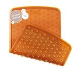HEVEA Baby & Toddler Bath Mat - 100% Natural Rubber Non Slip Bathtub Mat for Baby - Upcycled, Danish Design - Safe & Sustainable Bathroom Essential (Natural)