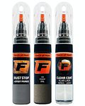 FIRANTO Car Paint Touch-Up Kit for Peugeot EKL Gris Amazonite/smart Grey - 3-in-1 Car Paint Scratch Repair Set includes 15ml Touch Up Paint Pen w/Brush, Primer, Lacquer