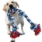 SEIS Large Dog Rope Toy Pet Chew Toys 3.2 Feet/96cm Teeth Cleaning Rope Extra-Large Tug of War Toy Aggressive Chewers for Heavy Duty Dog Golden Retriever Labrador Tibetan Mastiff Shepherd (3.2feet/ 96cm)