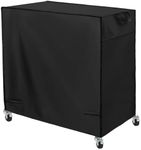 Patio Cooler Cart Cover, Fits for Most 80 Quart Rolling Cooler Cart Cover, Waterproof Patio Ice Chest Protective Covers for Outdoor Bar Cart, 33L X 19W X31H in