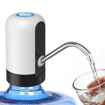 Rechargeable Water Dispenser Pump for 5 Gallon, USB Type-C Rechargeable with 1200mAh Battery, Powerful Suction for Home, Office, Camping