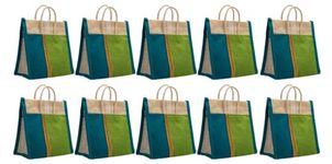 SOMAN Jute Thamboolam Bags For Return Gifts Gb-Set Of 10, Multicolor