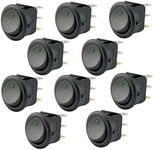 AutoEC 10Pcs New 16A 12V Round Rock
