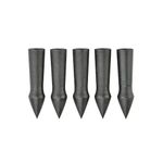 SHARROW 12pcs 65/100 Grain Archery Field Points Practice Field Tips Glue on Hunting Arrow Tip Traditional Broadheads for OD 8mm Wooden Bamboo Arrow Shafts (100 Grain)