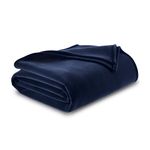 Vellux King Size Blanket - All Season Luxury Warm Lightweight Durable Pill-Resistant Bed Blankets - Perfect for Bed Couch Sofa - Navy Bed Blankets King Size - Hotel Quality (90 x 108 Inch, Navy)