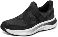 Orthofeet Women's Orthopedic Black Naya Slip On Sneakers, Size 8 Wide