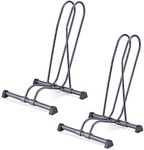 Single Bike Stand Floor by Delta Cycle (2-Pack) - Tool-Free Adjustable Bike Racks for Mountain, Fat Tire, Road Bikes, Freestanding Bicycle Rack for Garage Parking