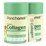 Panchamrit Vegan Collagen 25*10g Sachet(Litchi)|Boosts Skin Elasticity for Youthful & Radiant Skin,Stronger Bones & Joints,Reduced Wrinkles|Vegan Collagen(5g),Hyalurinc Acid,Haldi,Manjishtha|Pack of 2