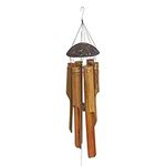 35 inch Large Bamboo Coconut Wind Chimes Outdoor, Handmade Wooden Deep Tone Chimes for Garden, Patio or Home Décor