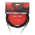 D'Addario Custom Series Braided Instrument Cable, Black, 10'