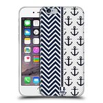 Head Case Designs Anchor Pattern Zigzag Nautique Soft Gel Case Compatible With Apple iPhone 6 / iPhone 6s