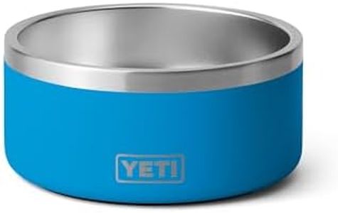 YETI Boomer 4, Stainless Steel, Non-Slip Dog Bowl, Holds 32 Ounces, Big Wave Blue