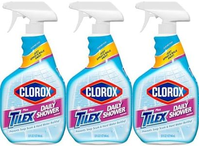 Clorox Plus Tilex Fresh Daily Shower Cleaner, 32 Fluid Ounces Spray Bottle, Pack of 3