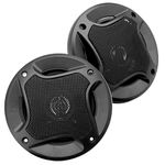 Lanzar 2 Way Coaxial Speakers - Standard 4" Full Range Sound 120 Watts Peak, 60 Watts RMS, 4 Ohms Impedance, 10 Oz Magnet Structure, Fits OEM Locations (Pair)