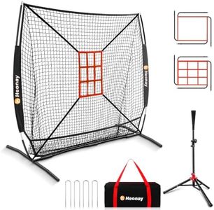 Heonay 6x6ft Baseball Net for Hitting Pitching: 5 Minutes Quick Assembly