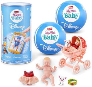 My Mini Baby Disney 2 PACK by ZURU – Collectible Disney Baby Doll Mystery Capsule with Accessories, Realistic Miniature Toy for Girls Ages 3+
