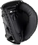 HolyElks Baseball Catcher Glove,Baseball and Softball Catcher's Mitt for Kid Youth Aldult (Black)