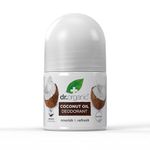 Dr Organic Coconut Oil Deodorant, Aluminium Free, Mens, Womens, Natural, Vegan, Cruelty-Free, Paraben & SLS-Free, Organic, 50ml, Packaging may vary