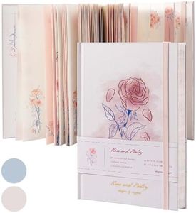 MGGAO Journal papillon personnalisé rose, journal rose pour l'écriture, avec un magnifique papier vierge, carnets secrets A5 à couverture rigide, pour souvenirs croquis hommes femmes fille