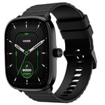 Noise New Macro Smart Watch with 2.0” HD Display,Metallic Finish BT Calling, Functional Crown, 7 Days Battery Life, Sleep Tracking, 200+ Watch Faces (Jet Black)