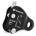 NewDoar Rope Grab Ascender Riser Adjuster Fits Rope for Rocking Climbing Protection Rescue (Black)