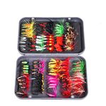 CHSEEO Fishing Lure Kits 100pcs Fishing Lure Set Fishing Baits Kit With Fishing Tackle Box Including Wobblers Swimbaits Crankbaits Spinnerbaits Artificial Lures for Freshwater Saltwater Fishing #2