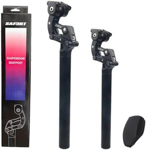 SAFORTBikes Suspension Seatpost for ebike & Heavy Riders (33.9x580mm - 30.9mm Post + 30.9 to 33.9mm Shim)