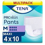 Multipack 4X TENA Pants Maxi Medium (2500ml) 10 Pack Incontinence Protection