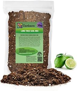 Gardenera's Premium Lime Soil Mix - Fast-Draining Potting Soil for Growing and Repotting Citrus Aurantifolia - 20 Quart