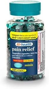 A+Health Mini Ibuprofen 200 Mg Softgels, Pain Reliever/Fever Reducer (NSAID), Made in USA, 240 Count