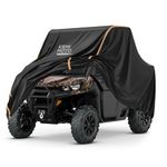 Kemimoto UTV Cover, All-Weather Protection UTV Cover Two Seater Compatible with Can Am Defender Polaris Ranger Commander Rhino Pioneer Kawasaki Mule Teryx 2 to 3 Seaters Large 126in x 70in x 75in