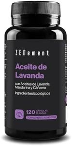 Aceite de Lavanda - Con Aceites de Lavanda, Mandarina y Cáñamo Ecológicos, Vitamina E - 120 Cápsulas Blandas, Fórmula Avanzada para Relajación y Equilibrio Interior - Zenement