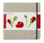 SPEEDBALL ART 769888 ART JOURNAL 8.25X8.2 NAT.LINEN, Square-Natural Linen