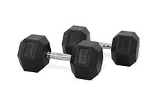 IRON FIT GEAR HEX DUMBBELLS WEIGHTS GYM FITNESS 2.5KG - 22.5KG PAIRS SETS (2 x 25kg)