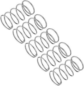 uxcell Compression Spring, 5Pcs 304 Stainless Steel, 25mm OD, 1.6mm Wire Size, 45mm Free Length, Silver Tone