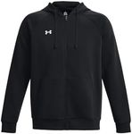 Under Armour Men's UA Rival Fleece FZ Hoodie Shirt Black