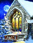 SunsOut Jigsaw Puzzle 1000 pieces - XXL Pieces - The Macneil Studio - Christmas Manger