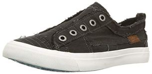 Blowfish Malibu Women's Play Sneaker, Black Smoked Canvas, 7