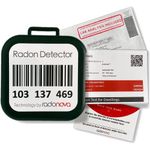 Radonova Radtrak³ Radon Detector for Home - Long Term (90 Days to 1 Year) Radon Test Kit for Home - Reliable Accurate Readings - Radon Test Kit with Lab Analysis Included - 1 Detector